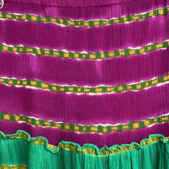 Ralph Lauren Maxi Skirt Size M Multi-Color, BOHO, Gauze, Pull On Style, NWT - Picture 2 of 9